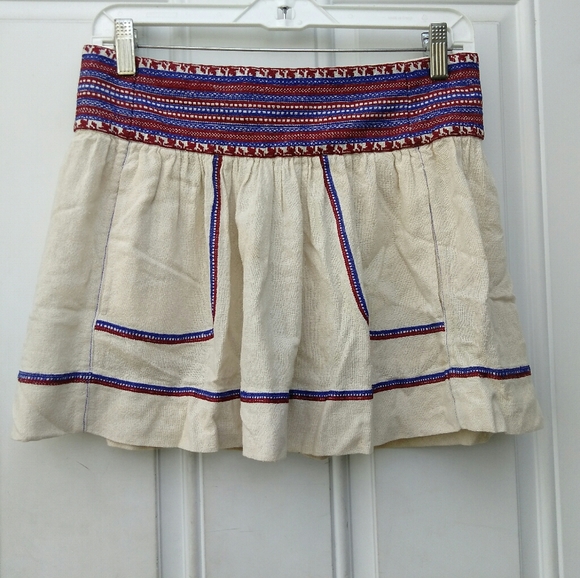 Isabel Marant Silk Mini Embroidered Skirt - Picture 2 of 4